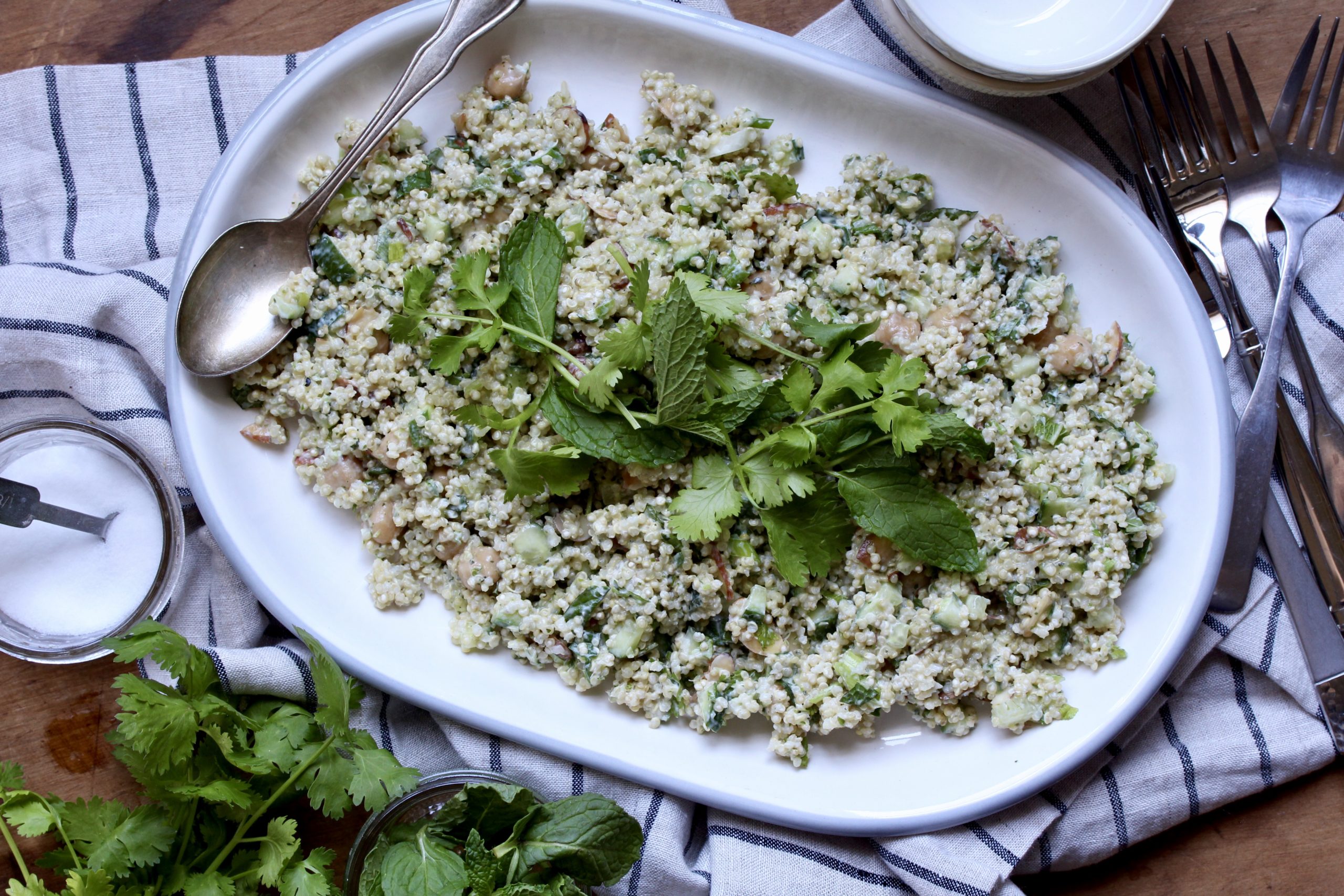 Cilantro-Mint Quinoa Salad