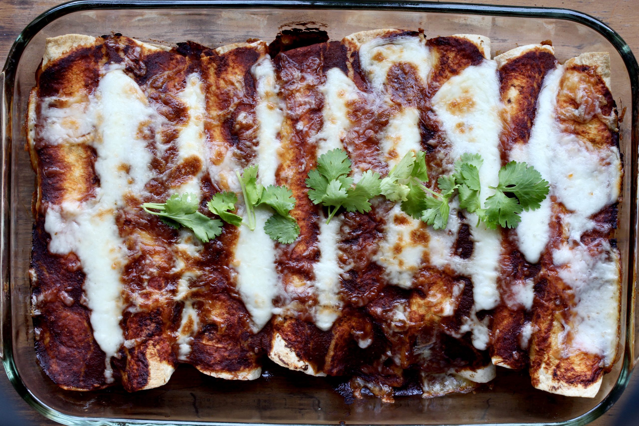 Spinach and Chicken Enchiladas