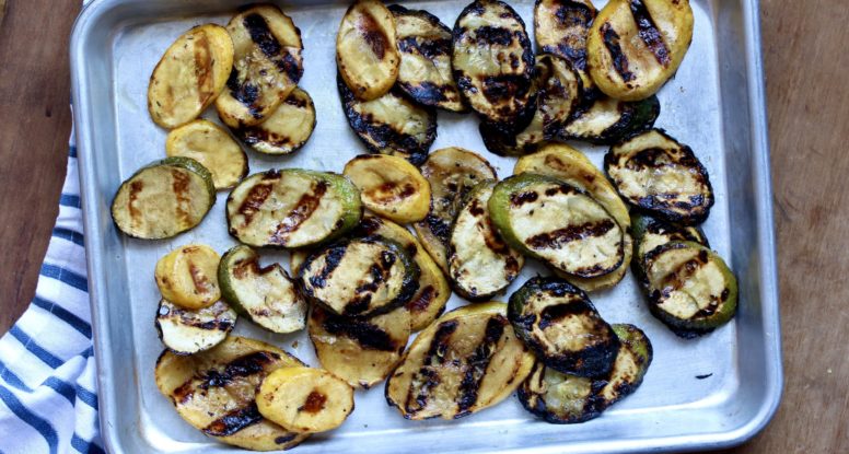 Marinated Grilled Vegetables | @cookinRD