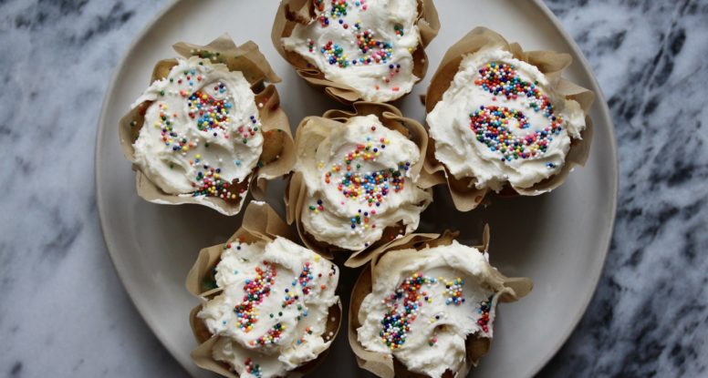 Homemade Vanilla Confetti Cupcakes | www.sarahaasrdn.com