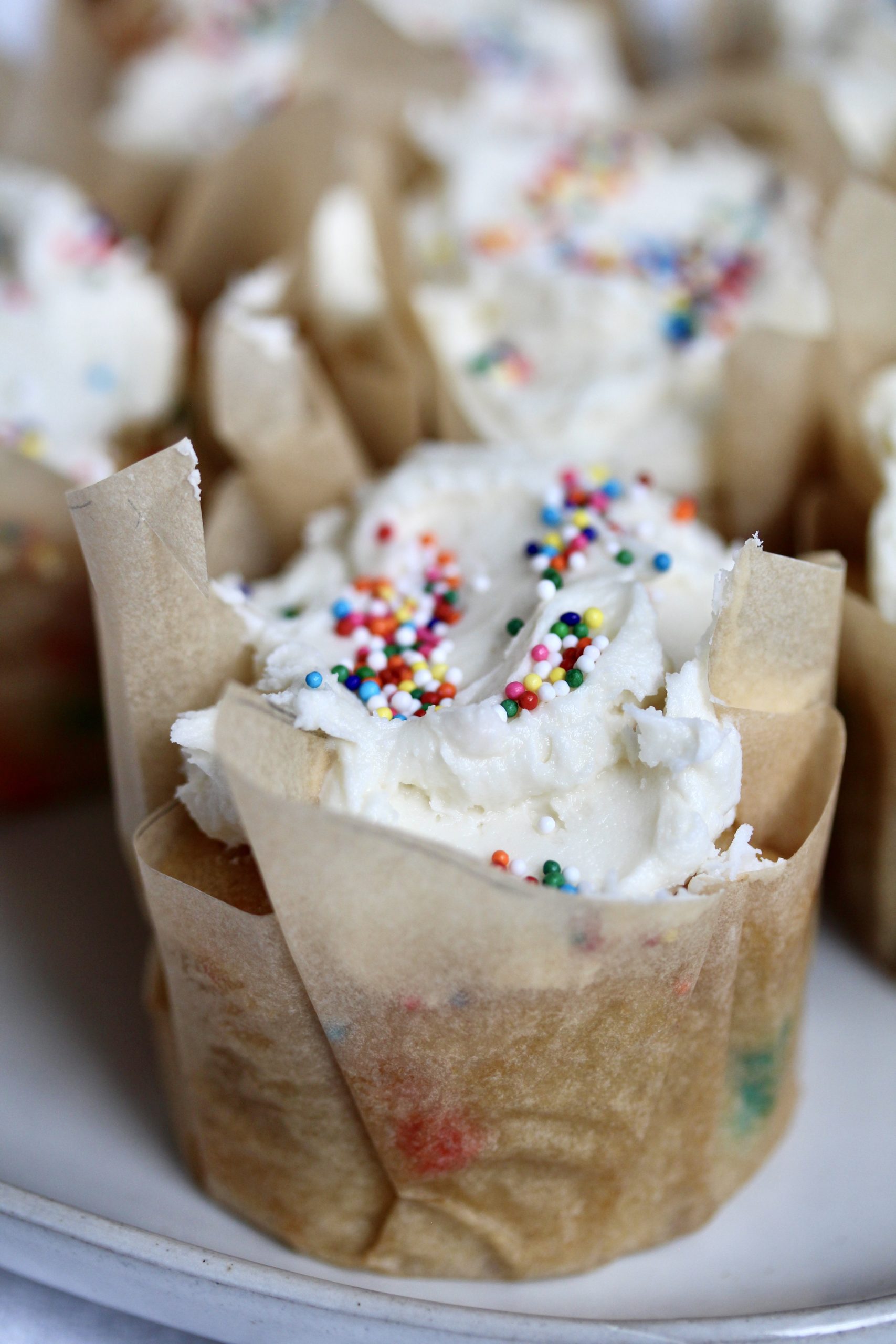 Homemade Vanilla Confetti Cupcakes | www.sarahaasrdn.com