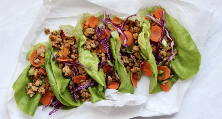 Ginger Pork Lettuce Wraps | sarahaasrdn.com