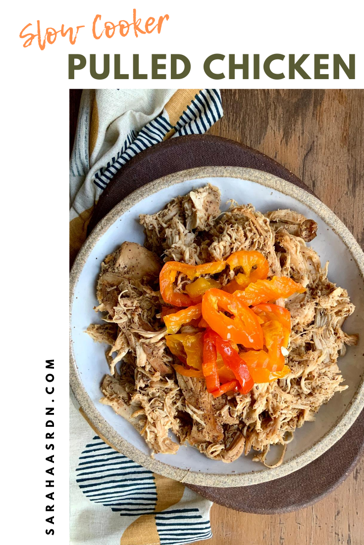Slow Cooker Pulled Chicken Pin | sarahaasrdn.com
