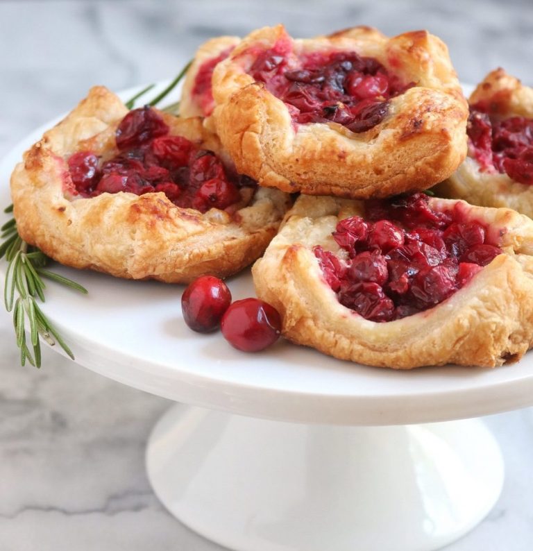 Cranberry Brie Pastry Puffs Karmen Meyer