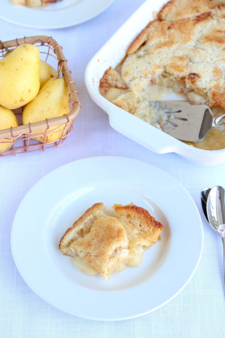 GLUTEN FREE PEAR COBBLER