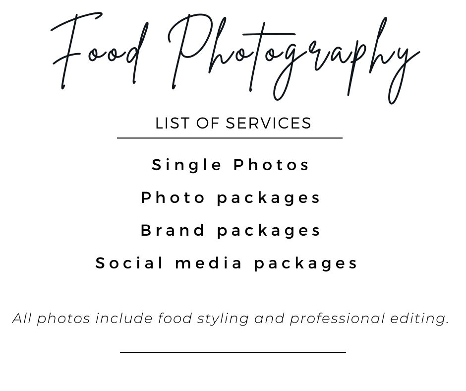 Capturing beautiful food with photography! Let me help create a visual story for you or your brand!-2