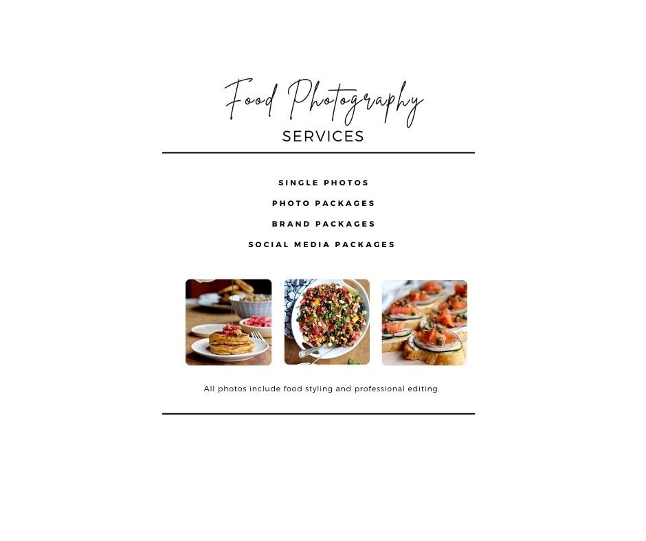 Capturing beautiful food with photography! Let me help create a visual story for you or your brand!