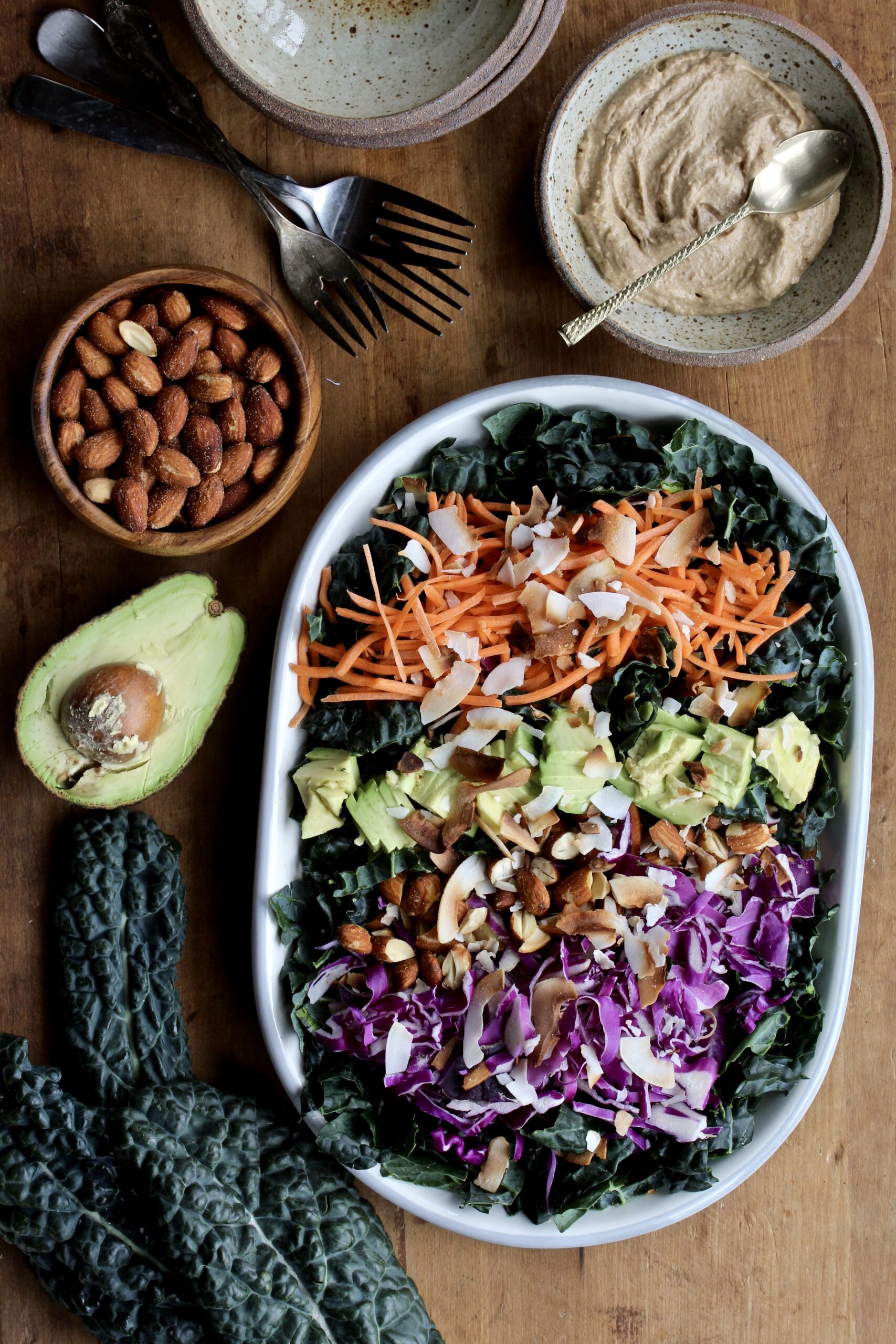 Crunchy Coconut Kale Salad | sarahaasrdn.com