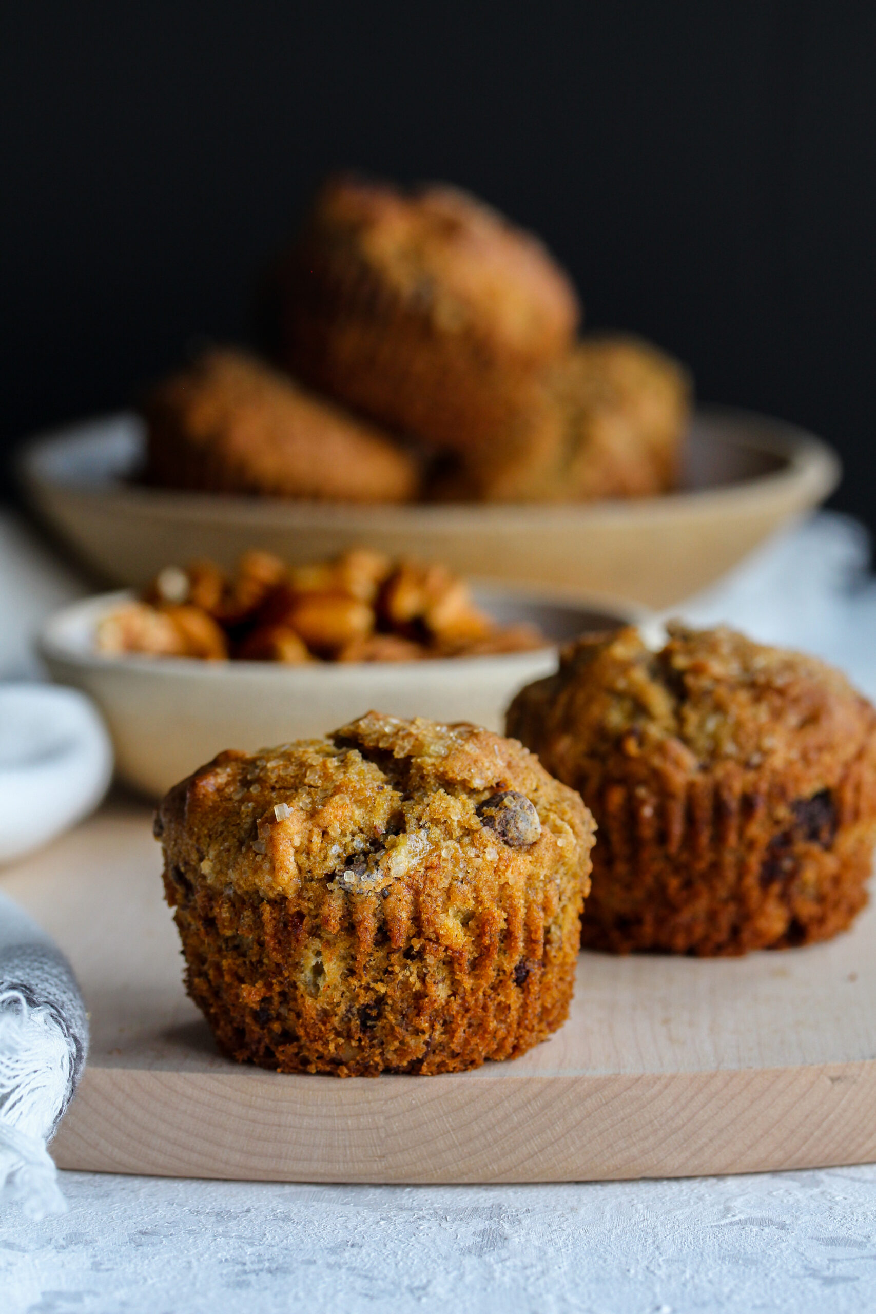 Banana Pecan Chocolate Chip Muffins | sarahaasrdn.com