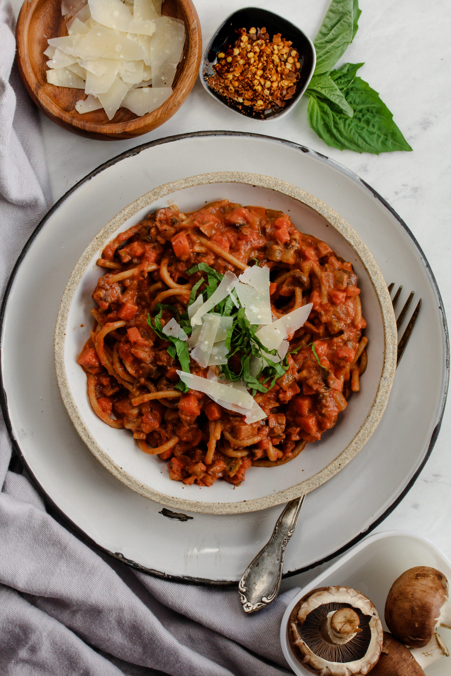 Mushroom Bolognese | sarahaasrdn.com