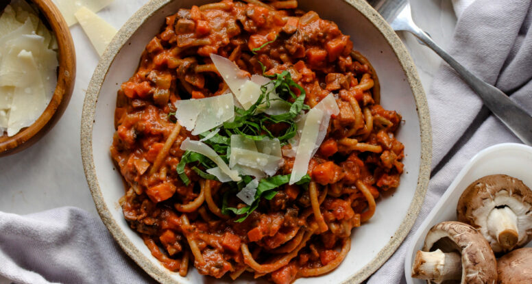 Mushroom Bolognese | sarahaasrdn.com