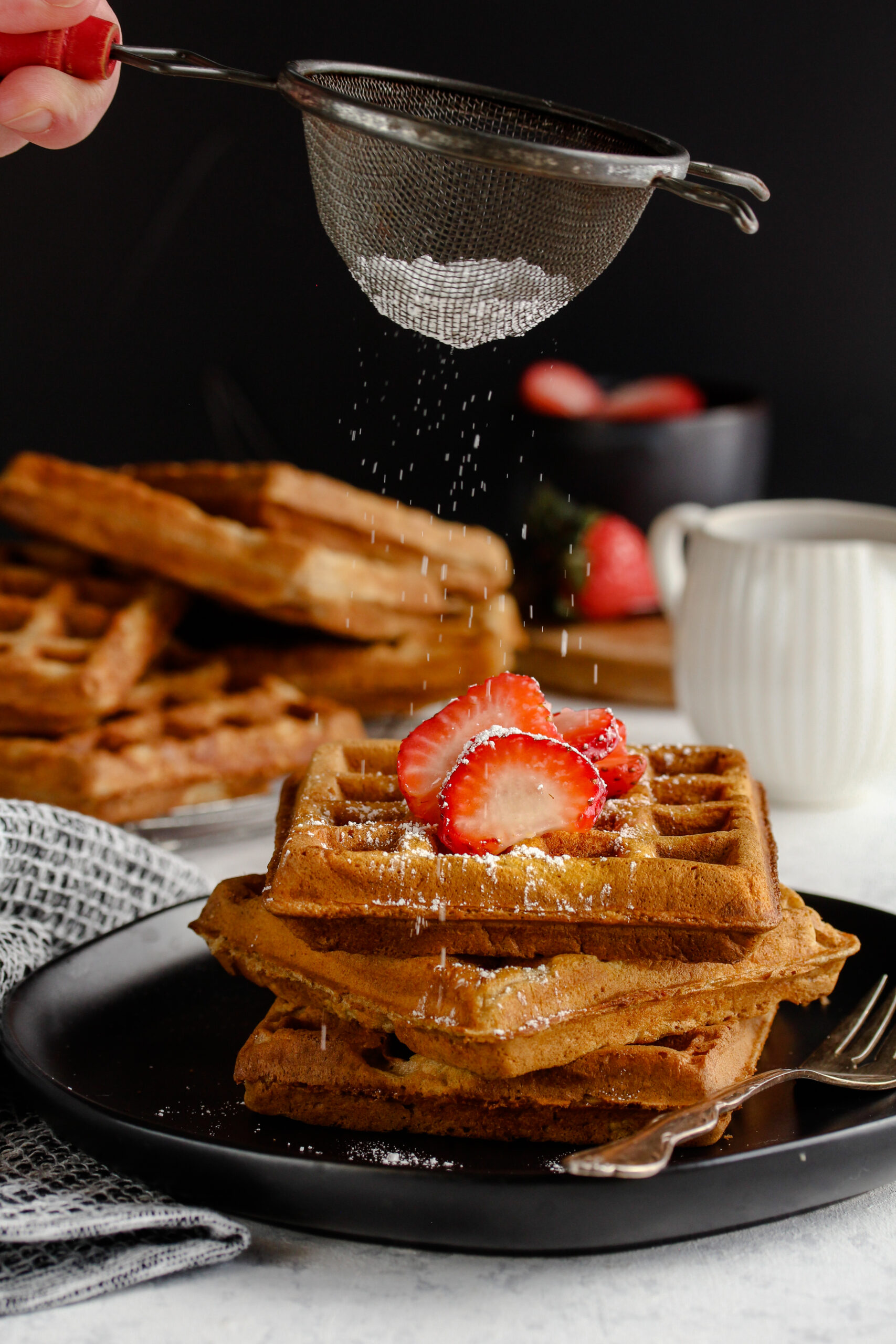 Buttermilk Whole Wheat Waffles | sarahaasrdn.com