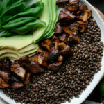 Roasted Mushroom Balsamic Lentils | sarahaasrdn.com