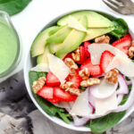 Spinach Salad with Basil Buttermilk Dressing | sarahaasrdn.com