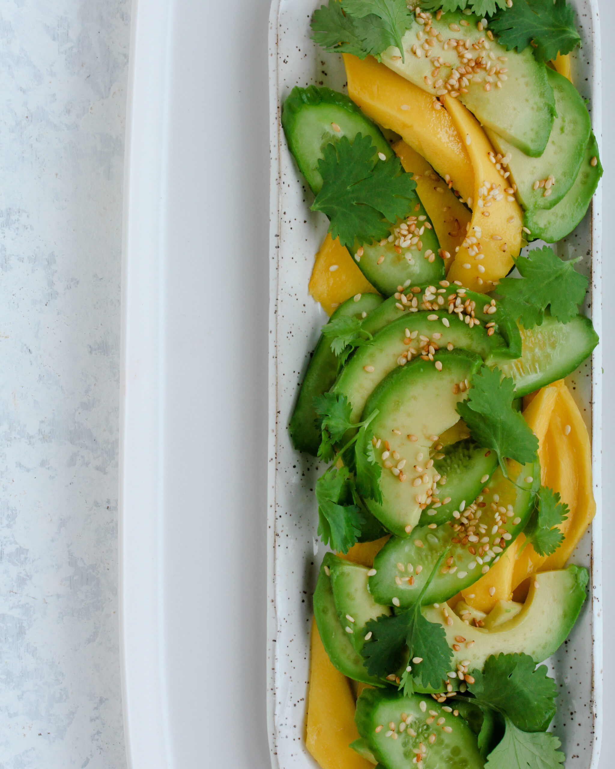 Avocado Cucumber Salad | sarahaasrdn.com