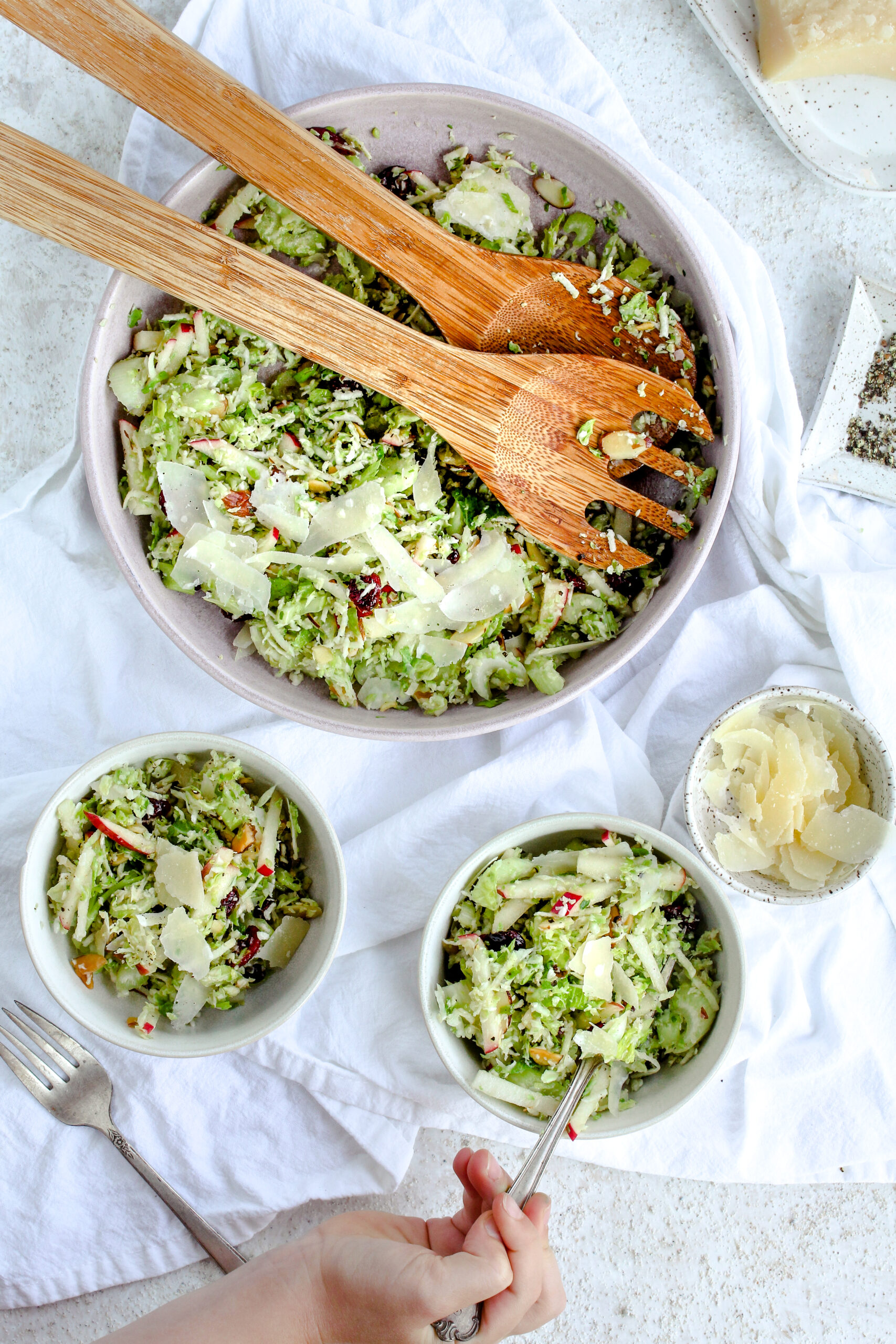 Crunchy Brussels Sprouts Salad | sarahaasrdn.com