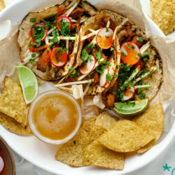 Spiced Apple Cider Pork Tacos